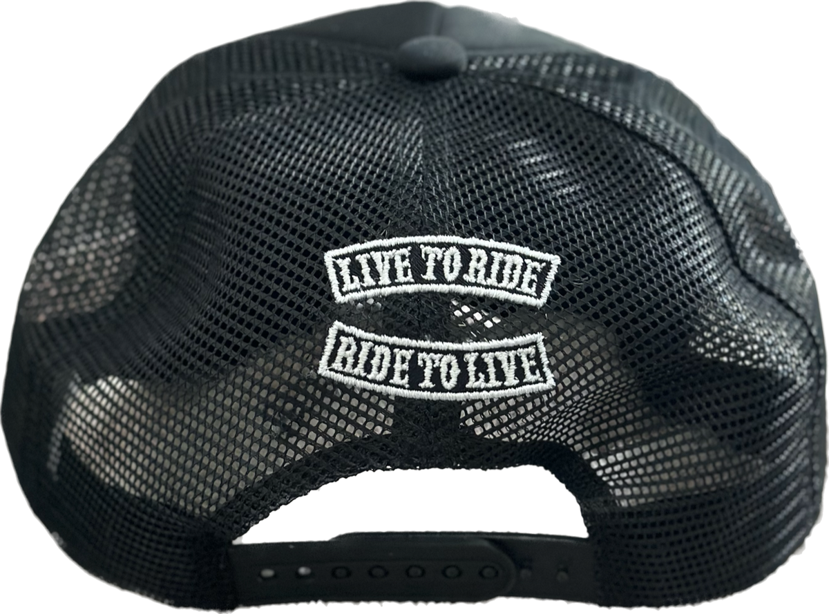 SINGER22 Exclusive Harley Davidson Trucker Hat in Black or 