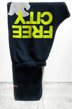 Load image into Gallery viewer, FREE CITY LARGE 3/4 sweats - Squids Ink Lemons