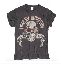 Load image into Gallery viewer, MADEWORN HARLEY DAVIDSON TIL DEATH DO US PART TEE IN DUSK