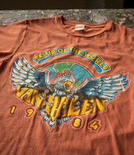 Load image into Gallery viewer, MadeWorn VAN HALEN Tour Of The World 1984 Unisex Tee IN RUST
