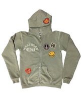 Load image into Gallery viewer, MADEWORN 1971 ZIP HOODIE IN FATIGUE