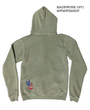 Load image into Gallery viewer, MADEWORN 1971 ZIP HOODIE IN FATIGUE