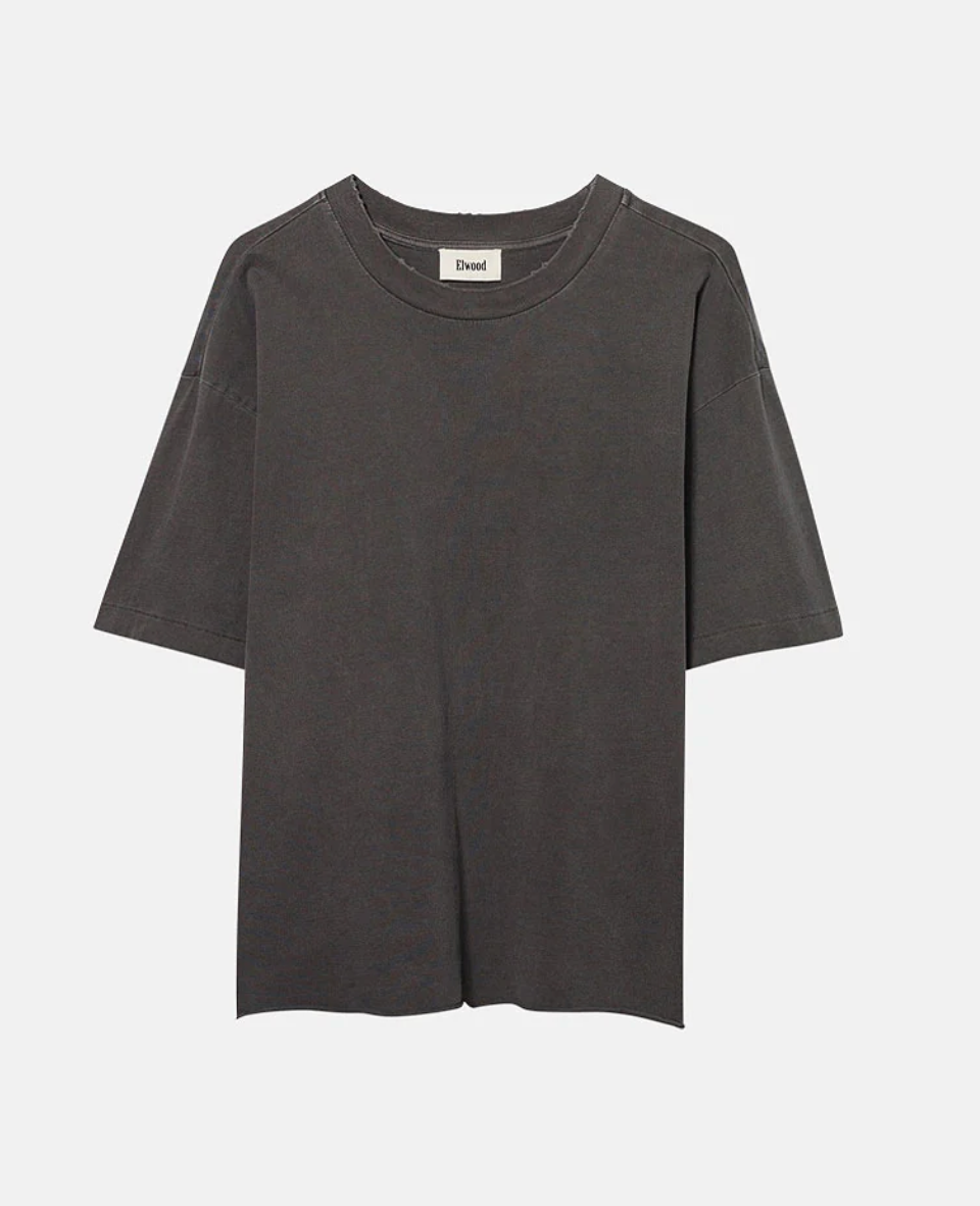 ELWOOD CLOTHING UNISEX OVERSIZED CROP CORE TEE IN VINTAGE