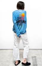Load image into Gallery viewer, FREE CITY LNLSUN SUPERYUMM BIGGIE RAGLAN IN BLUESOUND GLASS