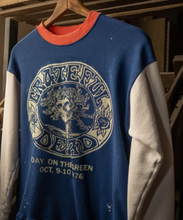 Load image into Gallery viewer, MADEWORN GRATEFUL DEAD CREW FLEECE NAVY/WHITE/RED