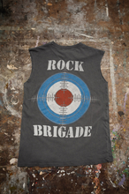 Load image into Gallery viewer, MADEWORN DEF LEPPARD ROCK BRIGADE CUT OFF SLEEVES T SHIRT