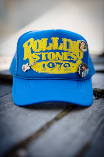 MADEWORN ROLLING STONES '72 TRUCKER HAT IN ROYAL