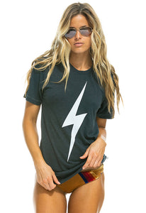 Aviator Nation Bolt Crew Tee in Charcoal