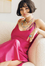 Load image into Gallery viewer, Dannijo Tie Strap Silk Slip Dress