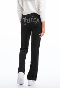 Juicy Couture Velour Embellished Elastic Sweatpants