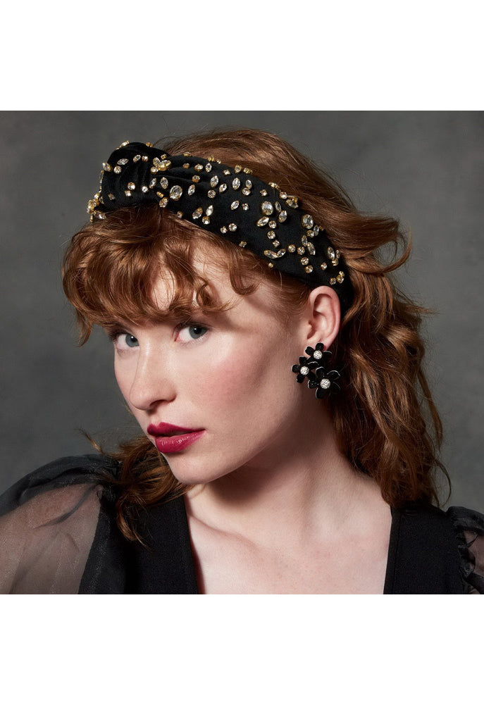 Lele Sadoughi Mixed Shape Crystal Headband in Jet – SINGER22 display picture 1