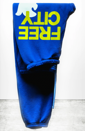 FREE CITY SUPERFLUFF LUX OG UNISEX sweatpant - electric bluelight