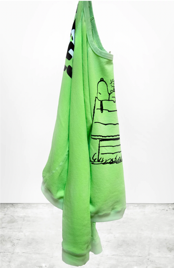 FREE CITY BASICGOODNESS SNOOPY HOUSE UNISEX raglan - mintbath