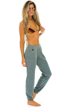 Load image into Gallery viewer, Aviator Nation 5 Stripe Sweatpants in Heather Grey
