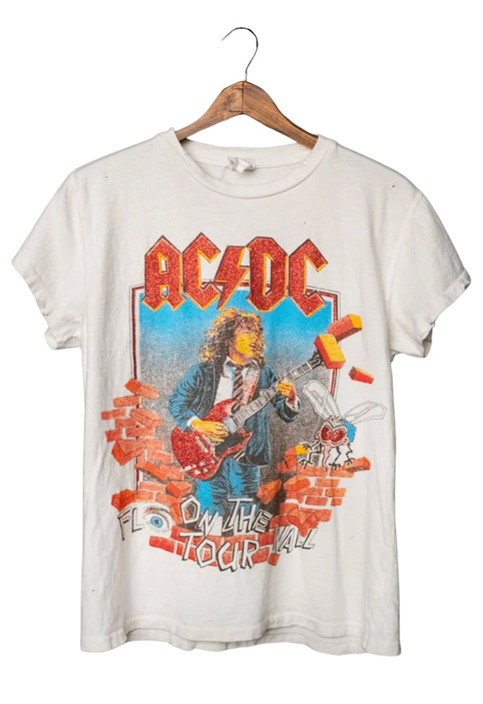 Madeworn ACDC Fly On the Wall Tour Unisex Crew Tee