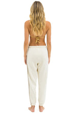 Load image into Gallery viewer, Aviator Nation 5 Stripe Sweatpants in VINTAGE WHITE/GREY