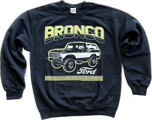 SINGER22 EXCLUSIVE JUNKFOOD  UNISEX BRONCO POWERED BY FORD FLEA MARKET FLEECE SWEATSHIRT