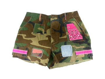 SINGER22 Exclusive Riley Vintage Raceway Drifter Camo Shorts ships w Hot Pink Trim preorder ships in 2 weeks