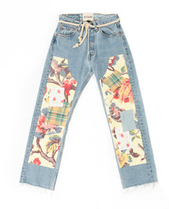RILEY VINTAGE Patchwork Chappy Jean SHIPS IN 2 WEEKS