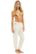 Load image into Gallery viewer, Aviator Nation 5 Stripe Sweatpants in VINTAGE WHITE/GREY