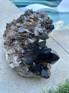 Smokey Quartz Crystal Cluster - Brazil FINAL SALE