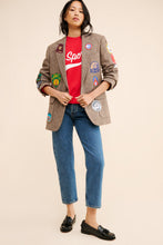 Load image into Gallery viewer, Riley Vintage All Patched Up Tweed Blazer ships in 2 weeks