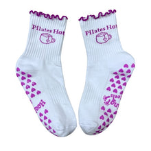 Load image into Gallery viewer, SINGER22 Exclusive Healing Heels Pilates Hot Tea Ruffle Socks