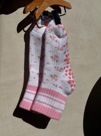 SINGER22 Exclusive Healing Heels FLOWER GIRL GRIP SOCKS