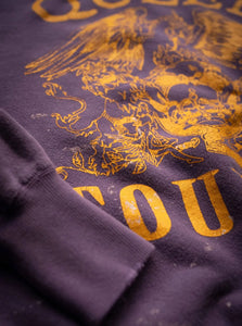 MADEWORN QUEEN TOUR '75 CREW FLEECE IN PURPLE