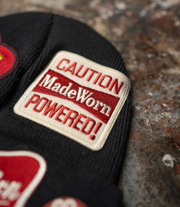 MADEWORN ARMY BEANIE IN BLACK
