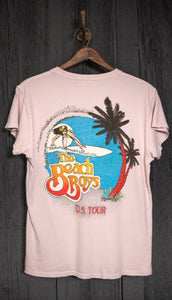 MADEWORN BEACH BOYS POCKET TEE IN DUSTY PINK