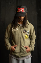 Load image into Gallery viewer, MADEWORN 1971 ZIP HOODIE IN FATIGUE