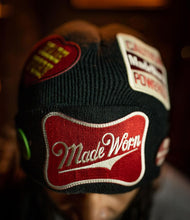 Load image into Gallery viewer, MADEWORN ARMY BEANIE IN BLACK