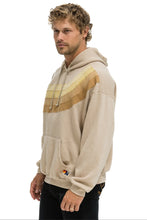Load image into Gallery viewer, AVIATOR NATION WAVE STRIPE 4 PULLOVER UNISEX HOODIE RELAXED -SAND/SAND