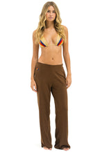 Load image into Gallery viewer, AVIATOR NATION WIDE LEG POCKET SWEATPANTS - CHOCOLATE
