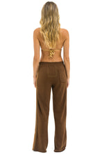 Load image into Gallery viewer, AVIATOR NATION WIDE LEG 5 STRIPE POCKET SWEATPANTS - CHOCOLATE/ESPRESSO
