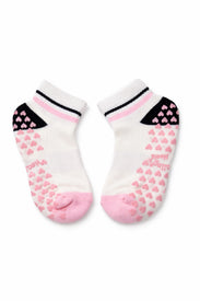 SINGER22 Exclusive Healing Heels Rosé Stripe Grip Socks
