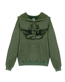 BOYS LIE JUST FORE YOU RACER HOODIE IN GREEN