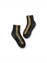 Load image into Gallery viewer, SINGER22 Exclusive Healing Heels Cheetah Core Black Socks