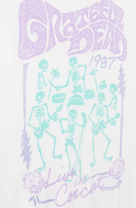 Junkfood Clothing WOMEN'S GRATEFUL DEAD LIVE VINTAGE TISSUE TEE