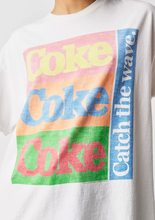 Load image into Gallery viewer, JUNK FOOD CLOTHING UNISEX Coke Catch The Wave Tee
