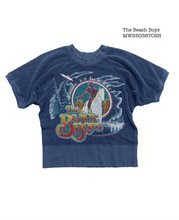 Load image into Gallery viewer, MADEWORN THE BEACH BOYS TERRYCLOTH S/S SWEATSHIRT IN NAVY