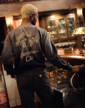 Load image into Gallery viewer, JUNKFOOD CLOTHING UNISEX MILLER HIGH LIFE SPORTSMAN&#39;S CLUB TABLE TENNIS TEAM FLEA MARKET FLEECE