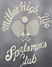 Load image into Gallery viewer, JUNKFOOD CLOTHING UNISEX MILLER HIGH LIFE SPORTSMAN&#39;S CLUB TABLE TENNIS TEAM FLEA MARKET FLEECE