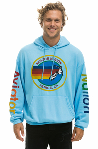 AVIATOR NATION UNISEX RELAXED PULLOVER HOODIE - SKY