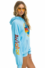 Load image into Gallery viewer, AVIATOR NATION UNISEX RELAXED PULLOVER HOODIE - SKY