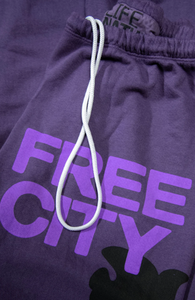 FREE CITY UNISEX LARGE SWEATPANT -PURPLE PLANT