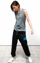 Load image into Gallery viewer, FREE CITY UNISEX LARGE SWEATPANT - SUPERBLACK BLUE