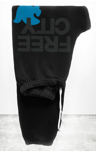 FREE CITY UNISEX LARGE SWEATPANT - SUPERBLACK BLUE