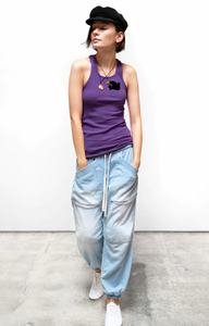FREE CITY SUPERVINTAGE TANK TOP -PURPLE PLANT